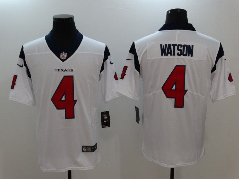 Men Houston Texans 4 Watson White Nike Vapor Untouchable Limited NFL Jersey
